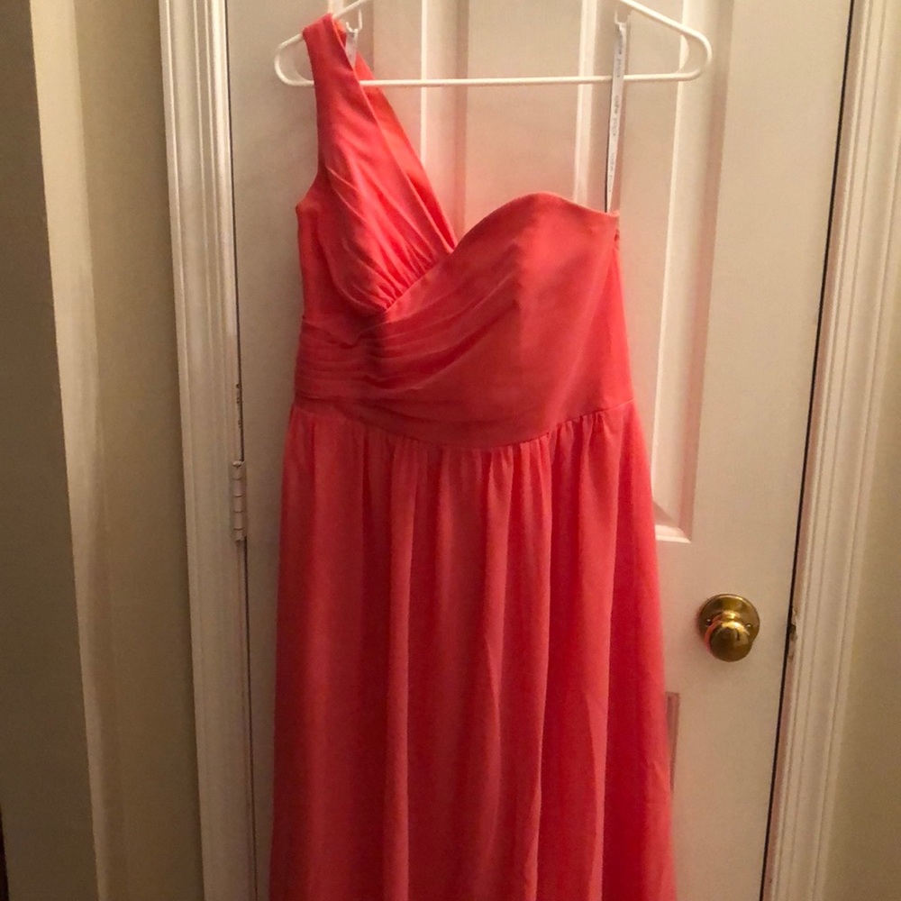 Alfred Angelo Bridesmaid Dress Size 12 Coral